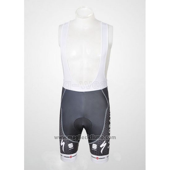 2011 Abbigliamento Ciclismo Saxo Bank Azzurro Manica Corta e Salopette